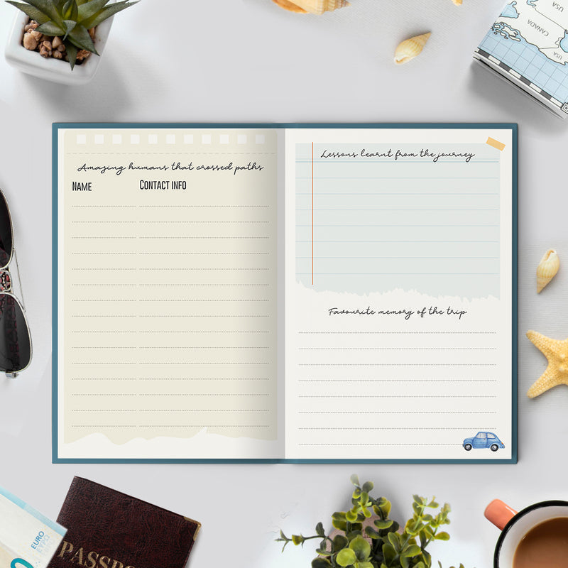 USA - Travel Journal for Long Journey (30 Days)
