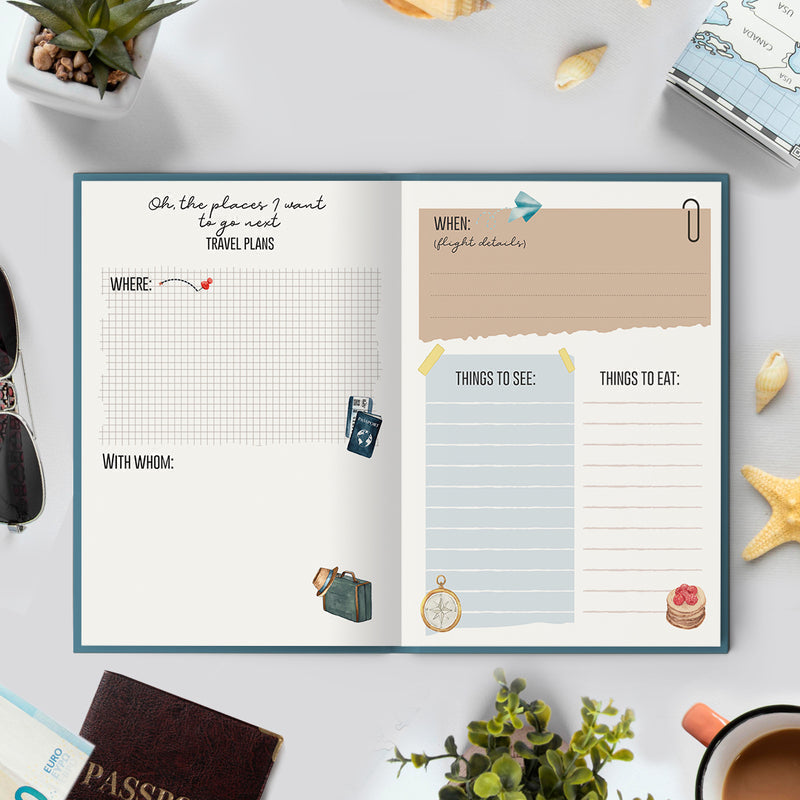 USA - Travel Journal for Long Journey (30 Days)