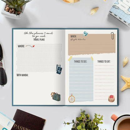 Explore & Get Lost - Travel Journal Long Journey (30 Days)