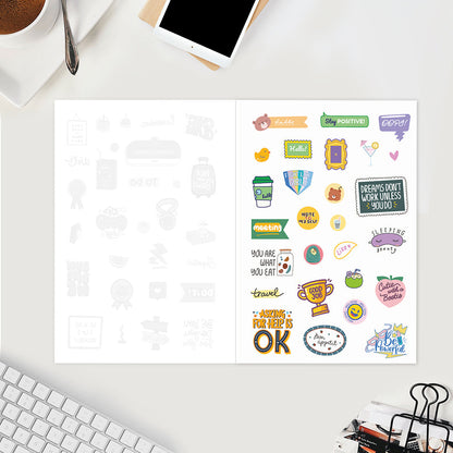 Undated Yearly Planner - Hygge + Ultimate Sticker Book