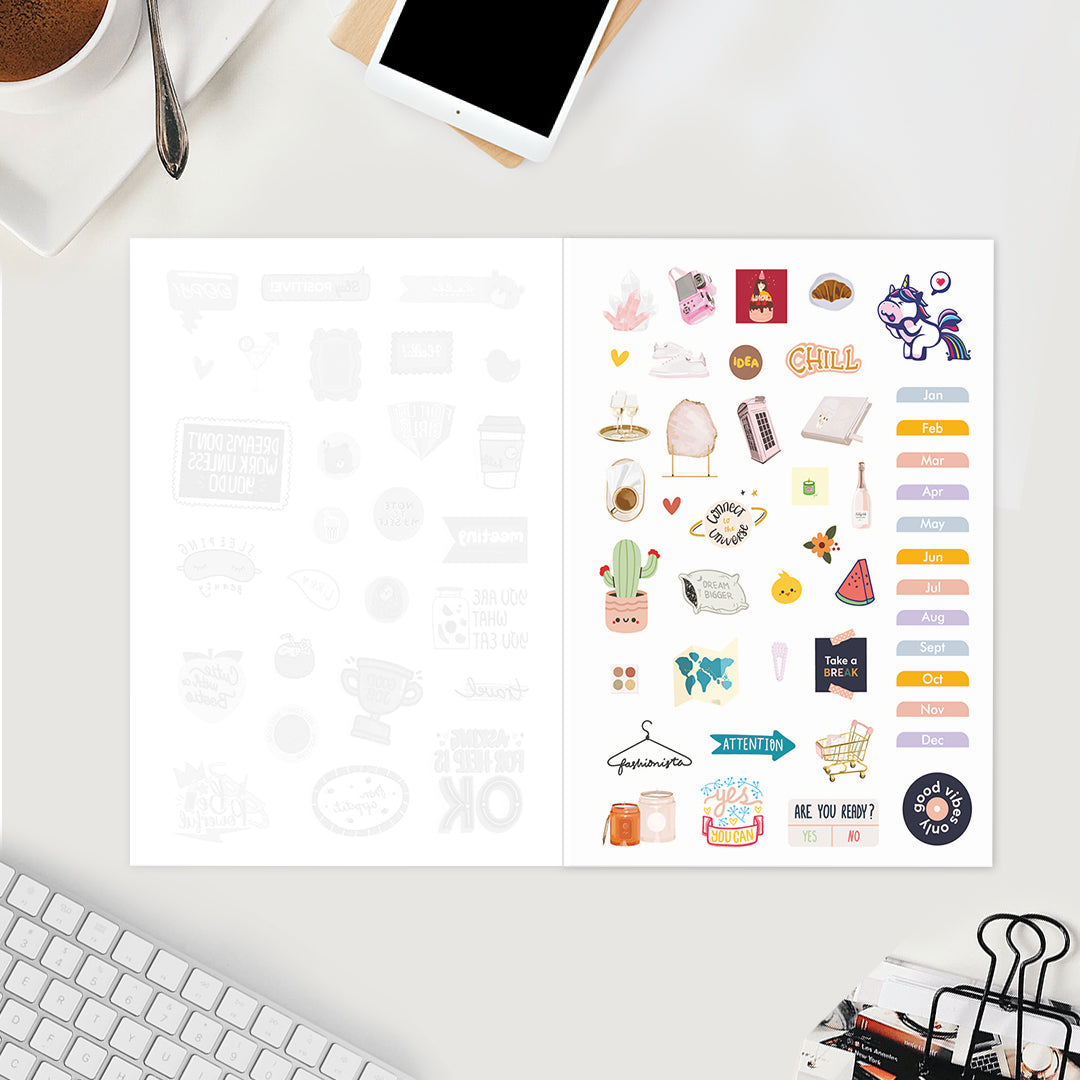 Undated Yearly Planner - Make It Happen Today