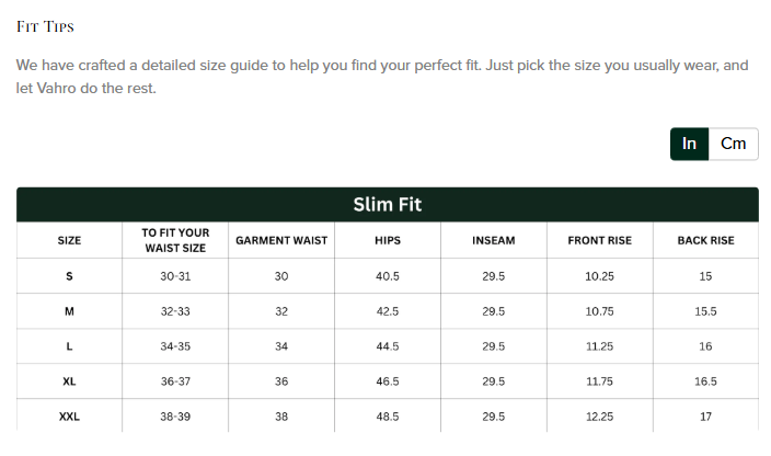 Size Guide