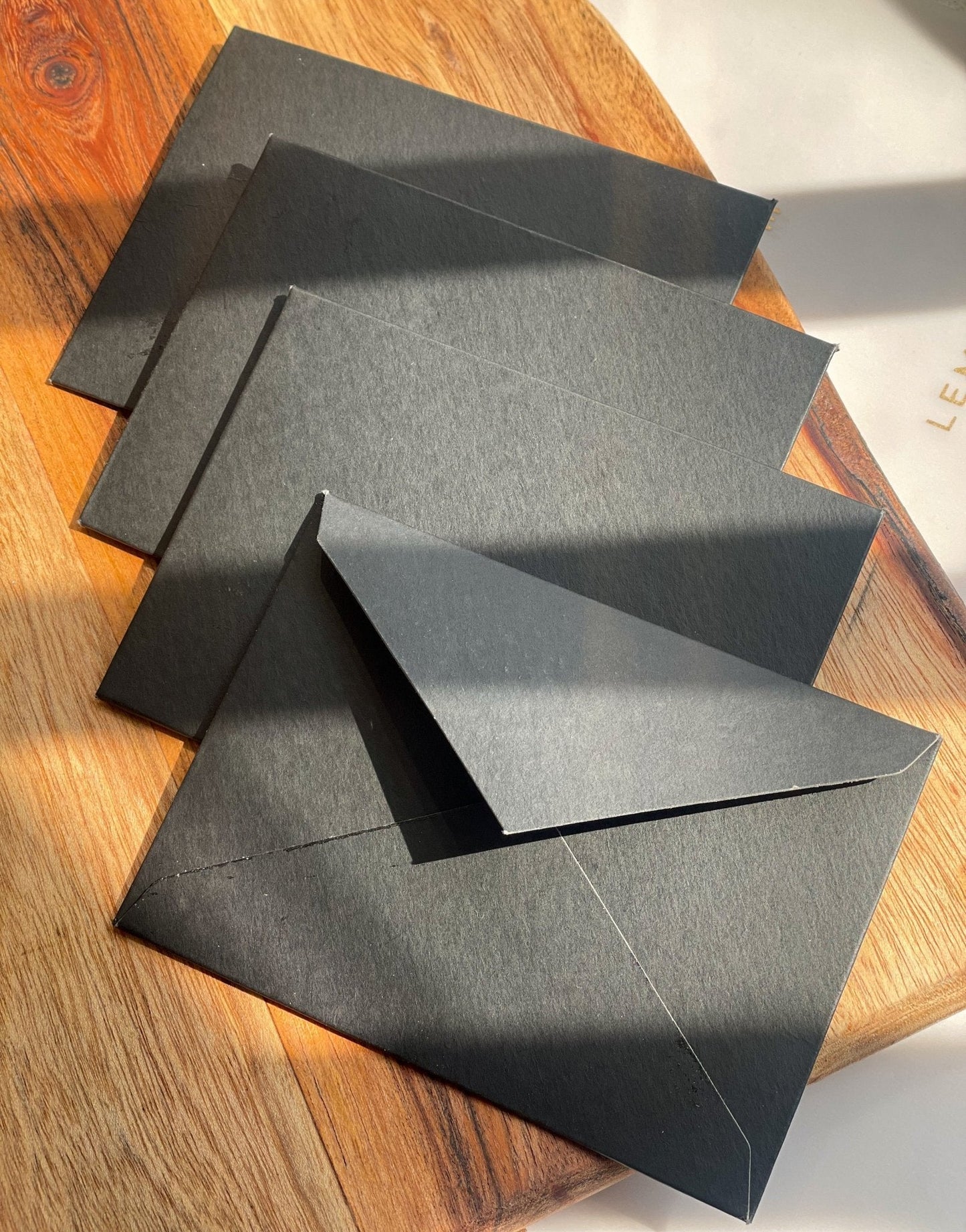 Matte Black Paper Envelopes | Set of 9 | Stationery Envelopes India