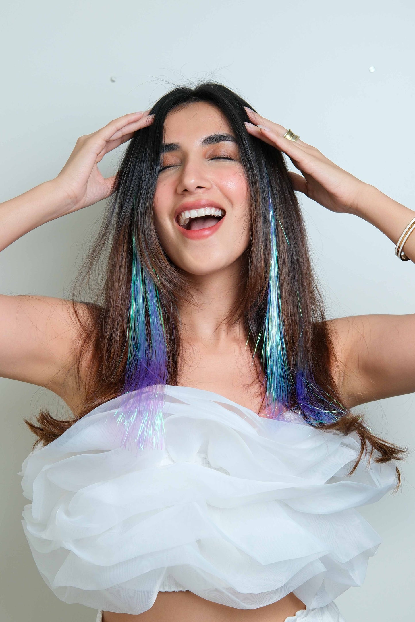 Party mix - Clip in Tinsels #Strandout Set of 2