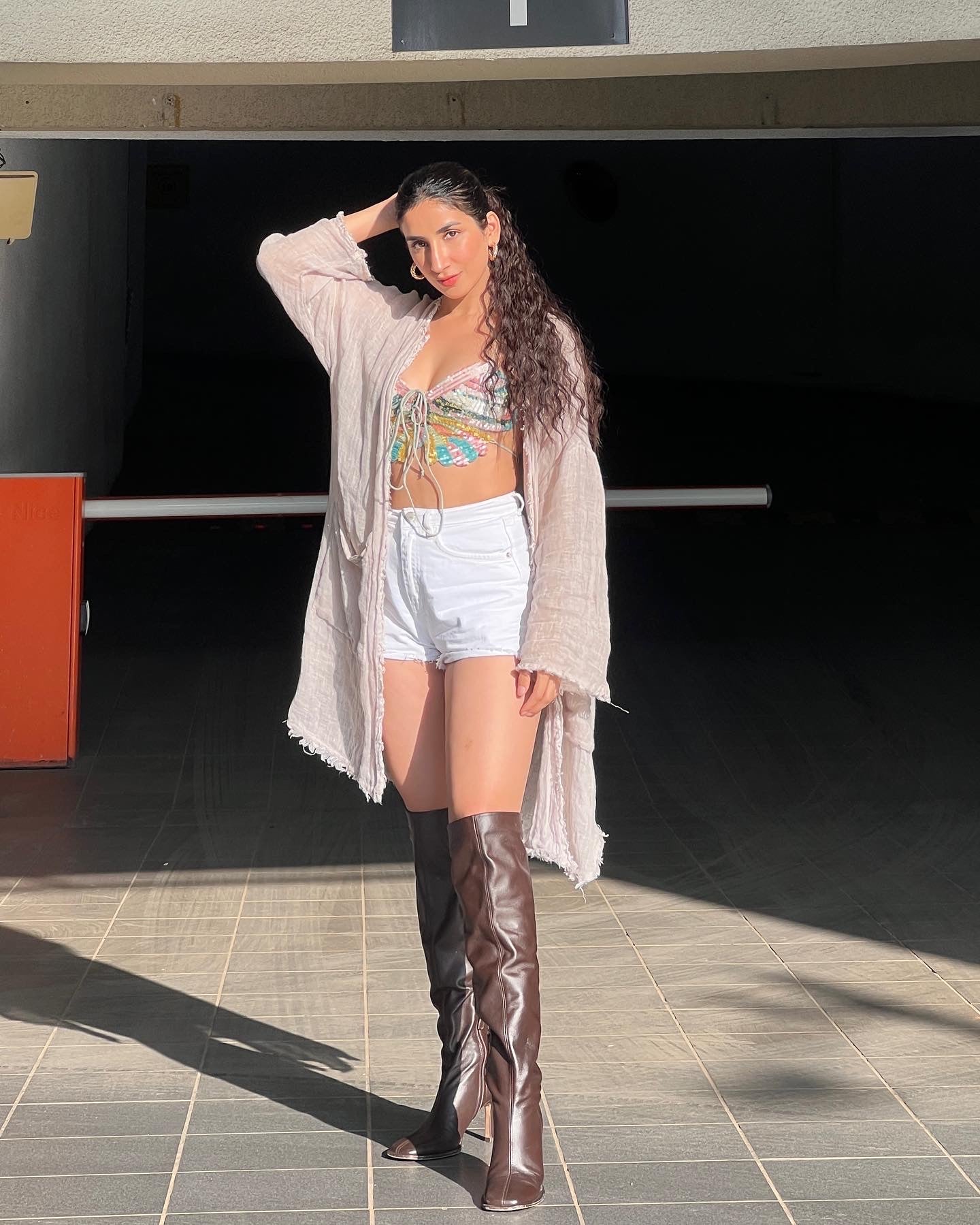 Mirror Hair - Wrap around Faux Ponytail - Crimped Wavy - Extra Long