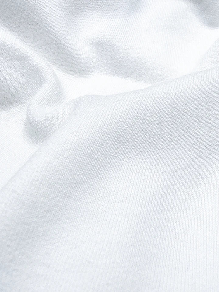 Postcard White Oversized Cotton Graphic Tee - fabric quality