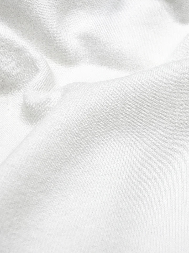 Coastbound White Oversized Cotton Graphic Tee - fabric quality