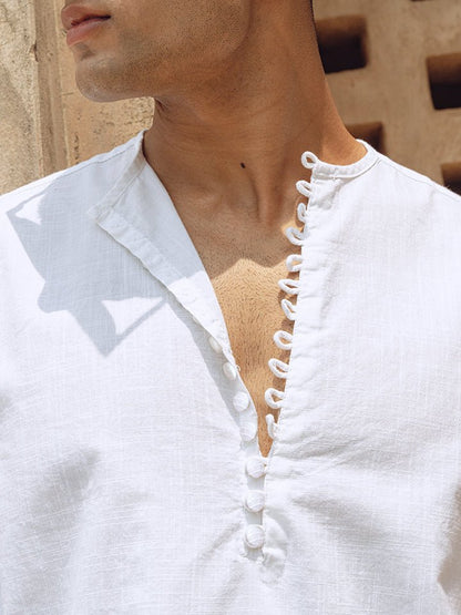 Stylized Placket Short Kurta - Arc