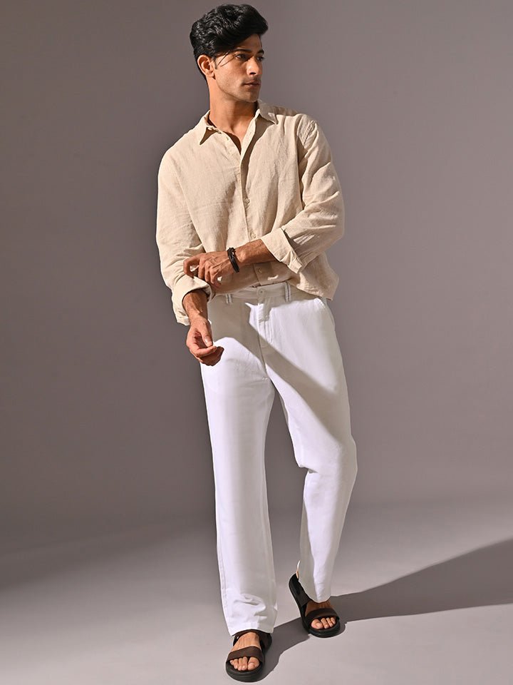 White Coast Linen Pants | Kingdom Of White at Broadway