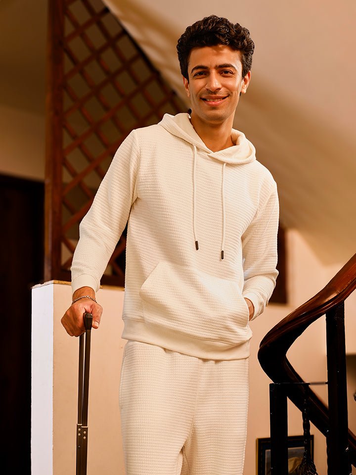 Nest Waffle Knit Sweatshirt | Kingdom Of White at Broadway