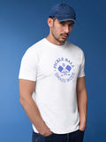 White Graphic Print Pickleball T-Shirt | Kingdom Of White at Broadway