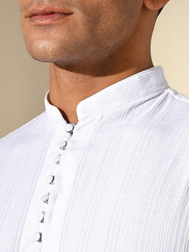 White Sattva Cotton Kurta