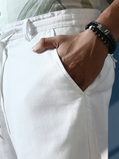 Kingdom of White-Men-Bottomwear-Shorts-Mens Shorts-White--34