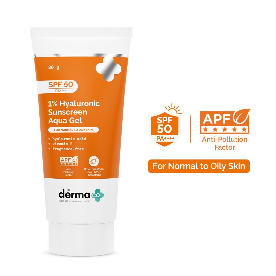 0.01 Hyaluronic Sunscreen Aqua Gel | The Derma Co. at Broadway