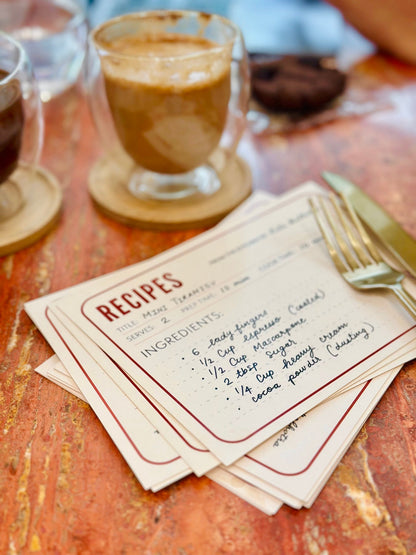 Personalized The Signature Recipe Card - Set of 30
