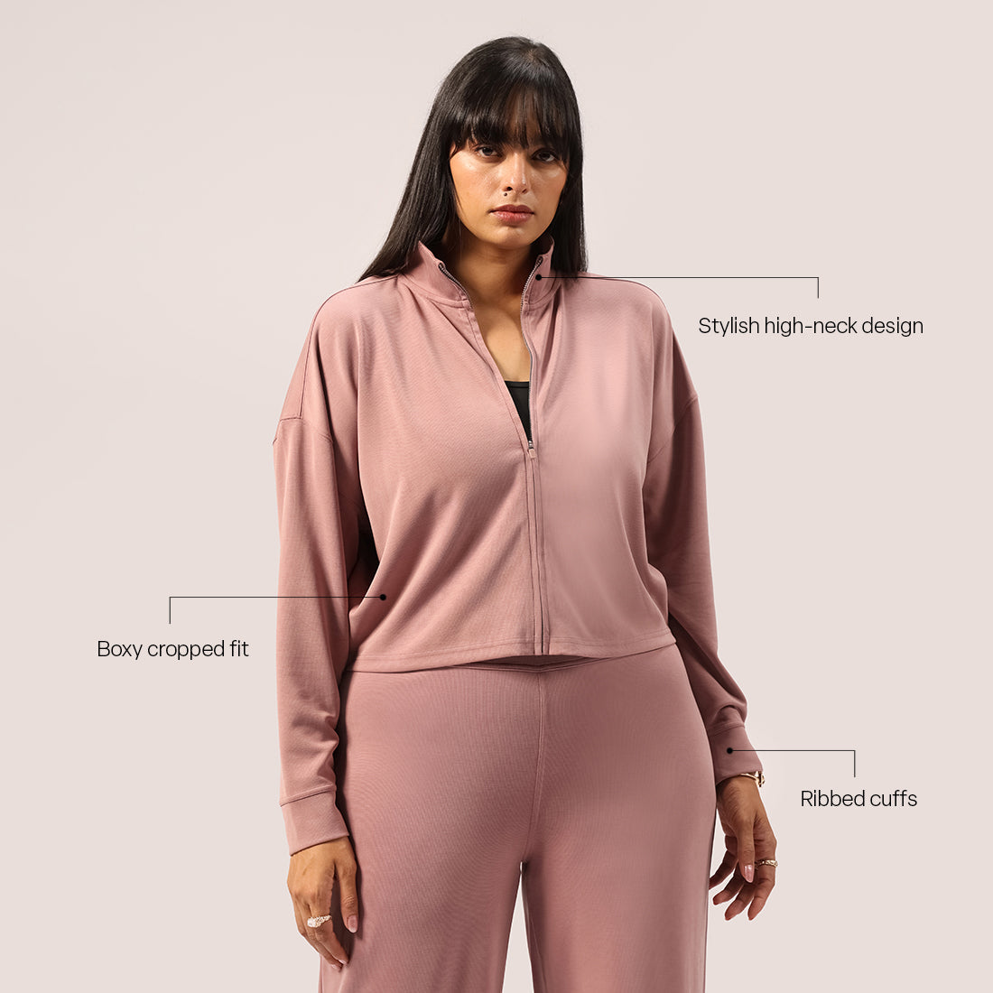 PetalRib™ Crop Jacket | BlissClub at Broadway