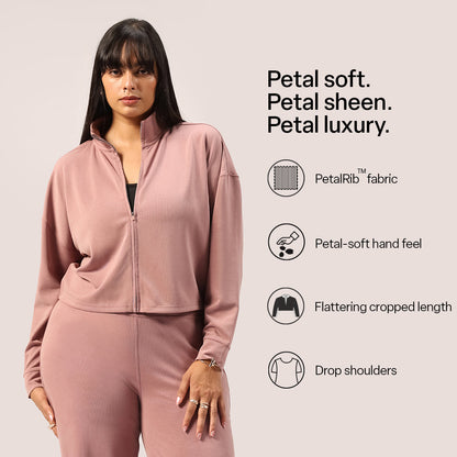 PetalRib™ Crop Jacket | BlissClub at Broadway