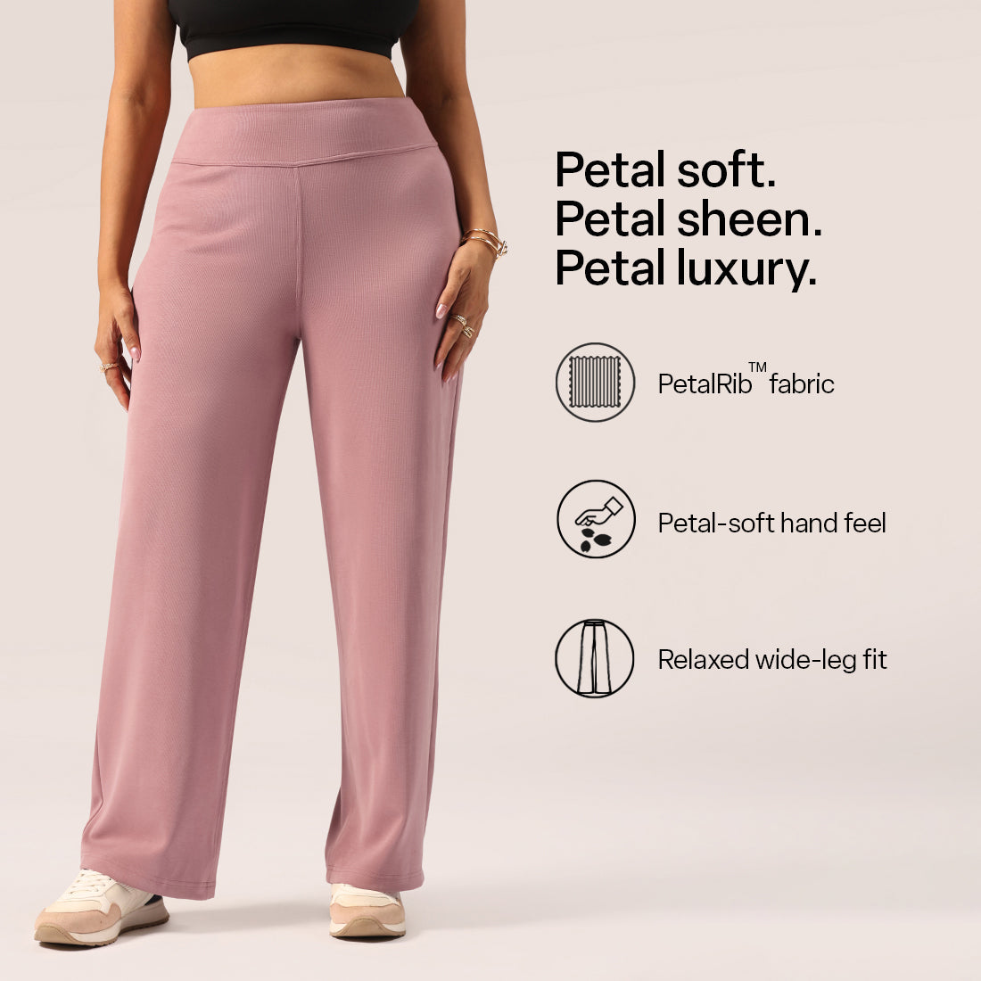 PetalRib™ Wide Leg Pants | BlissClub at Broadway