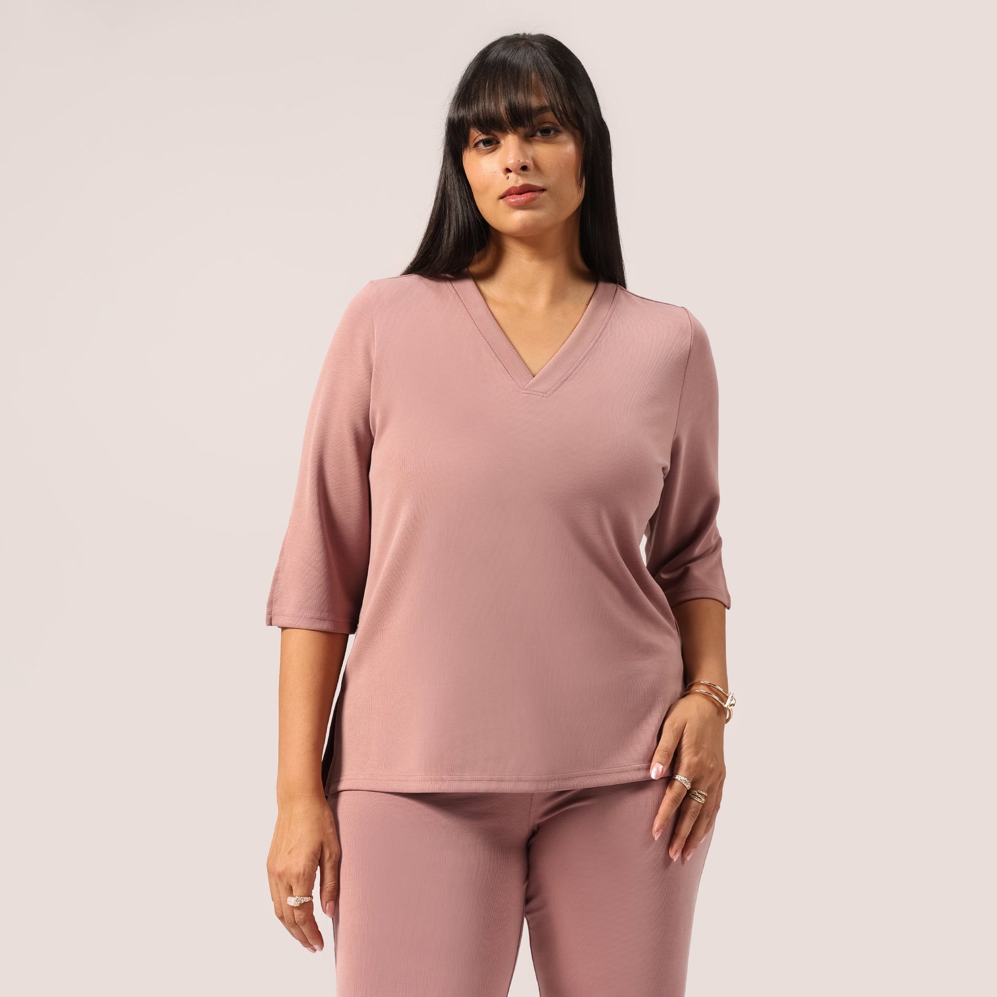 PetalRib™ Slit Sleeve Top | BlissClub at Broadway