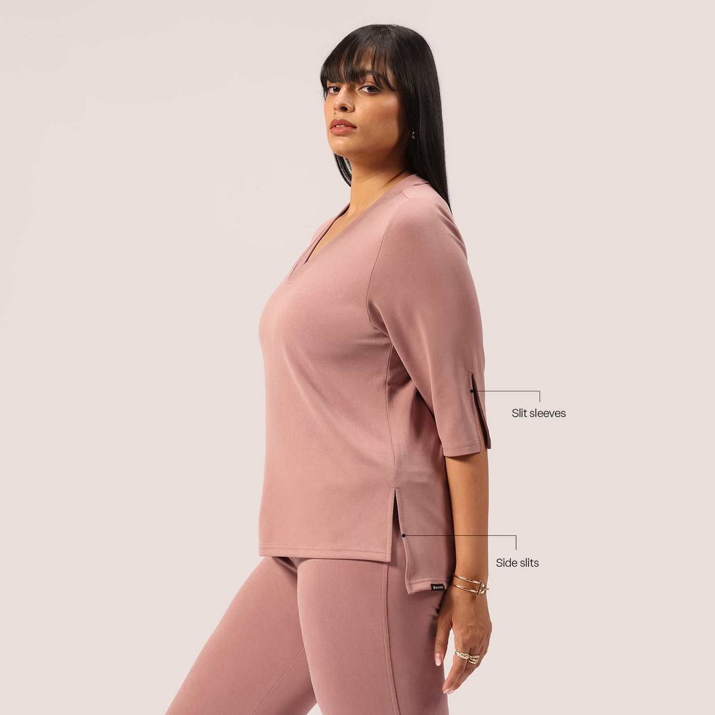 PetalRib™ Slit Sleeve Top | BlissClub at Broadway