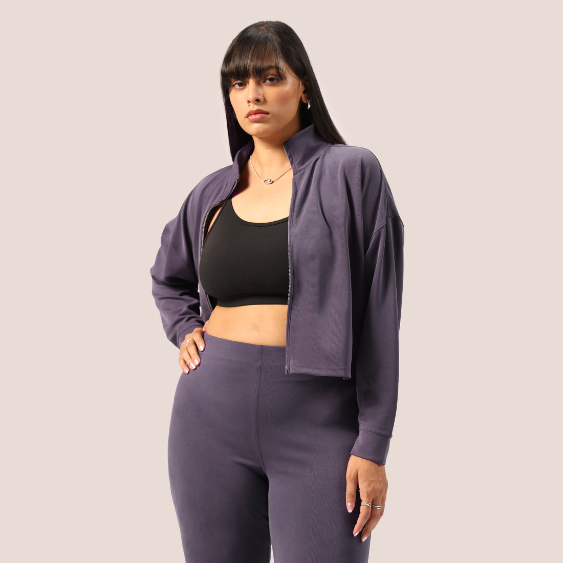 PetalRib™ Crop Jacket | BlissClub at Broadway
