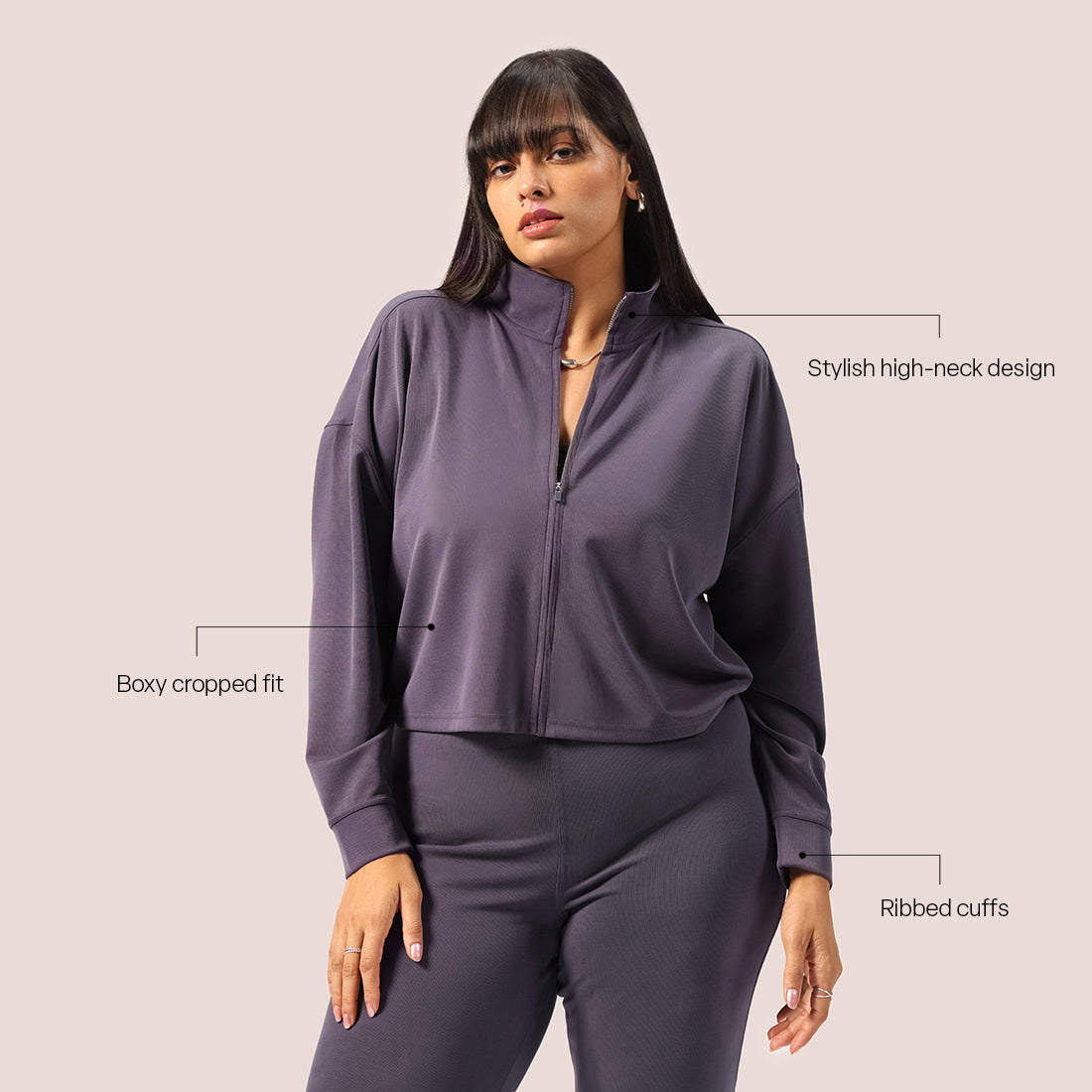 PetalRib™ Crop Jacket | BlissClub at Broadway