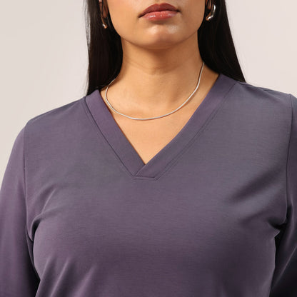 PetalRib™ Slit Sleeve Top | BlissClub at Broadway