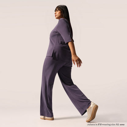 PetalRib™ Slit Sleeve Top | BlissClub at Broadway