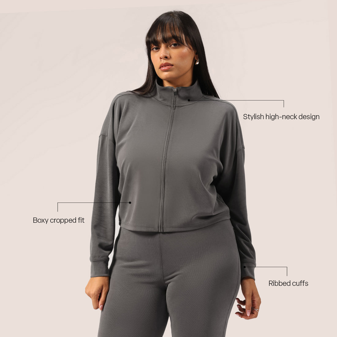 PetalRib™ Crop Jacket | BlissClub at Broadway