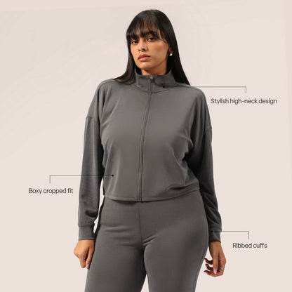 PetalRib™ Crop Jacket | BlissClub at Broadway