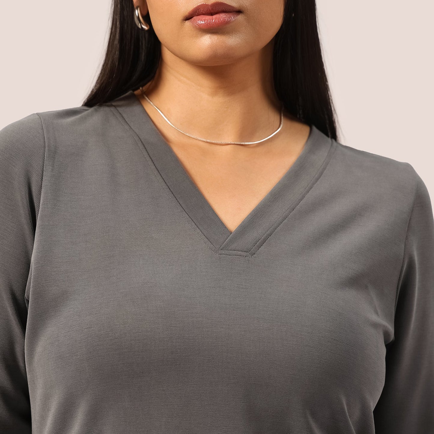 PetalRib™ Slit Sleeve Top | BlissClub at Broadway