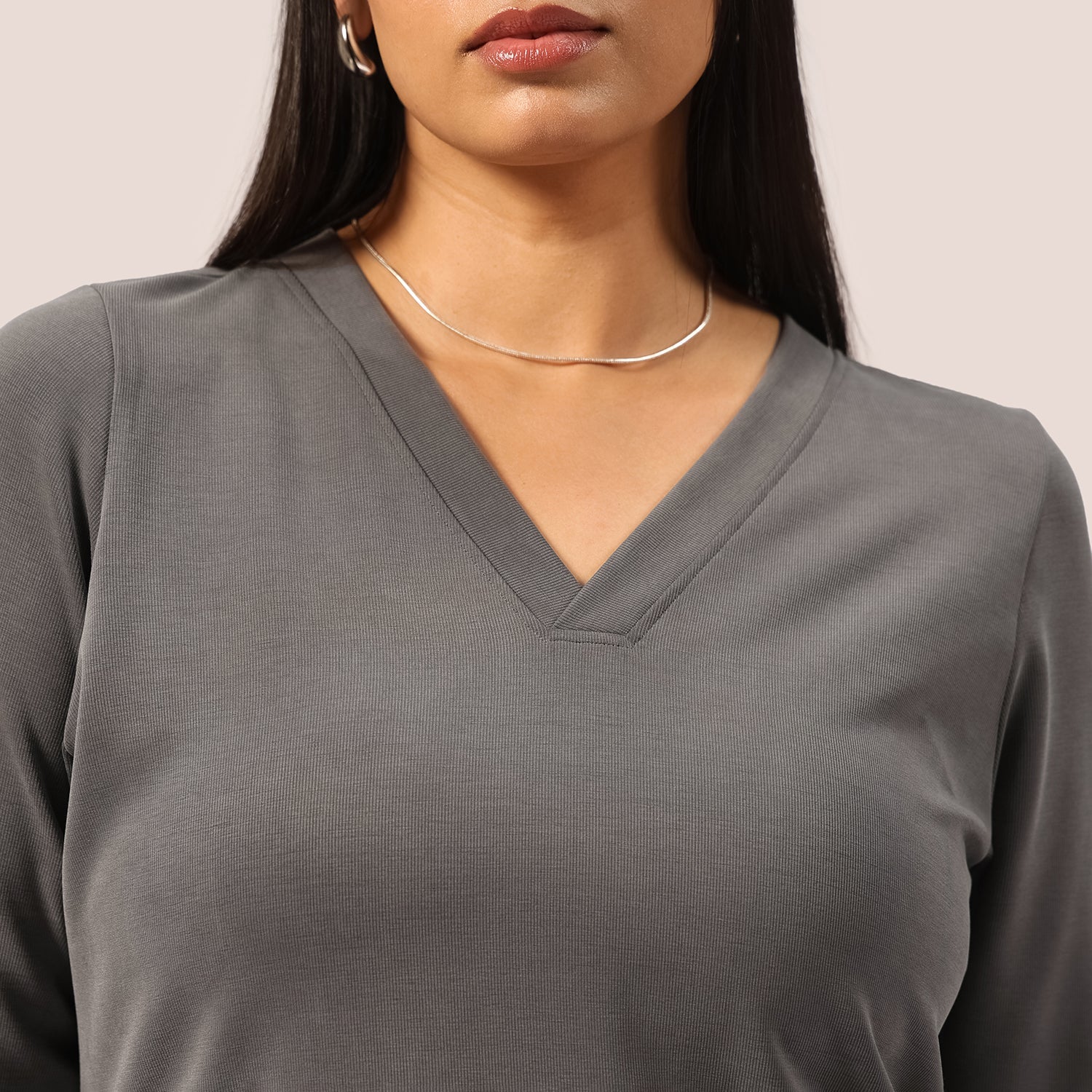 PetalRib™ Slit Sleeve Top | BlissClub at Broadway