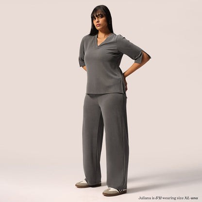 PetalRib™ Wide Leg Pants | BlissClub at Broadway