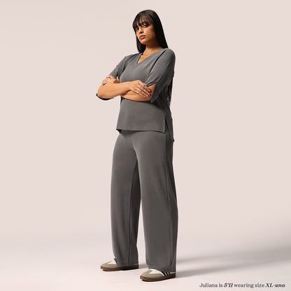 PetalRib™ Wide Leg Pants | BlissClub at Broadway