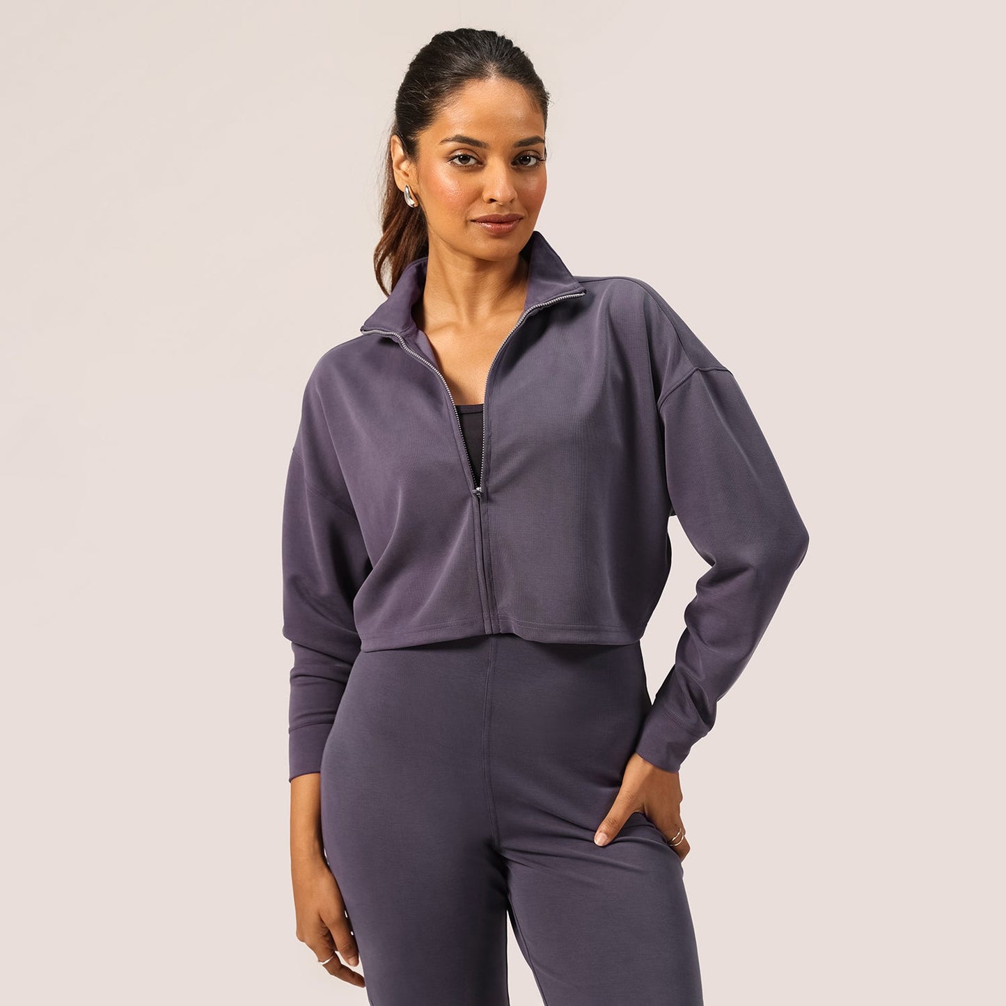PetalRib™ Crop Jacket | BlissClub at Broadway