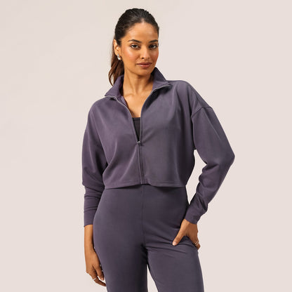 PetalRib™ Crop Jacket | BlissClub at Broadway