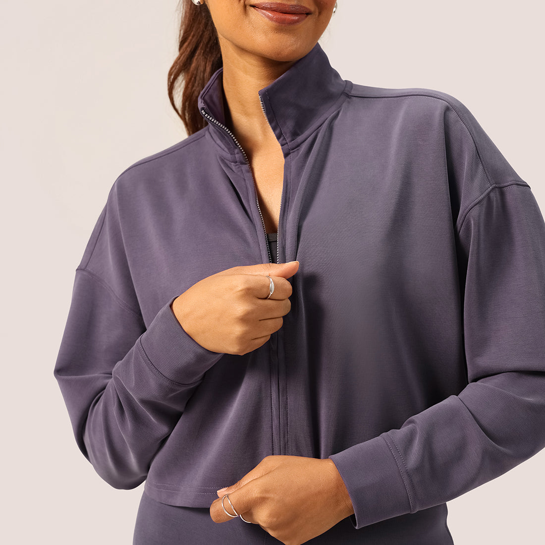 PetalRib™ Crop Jacket | BlissClub at Broadway