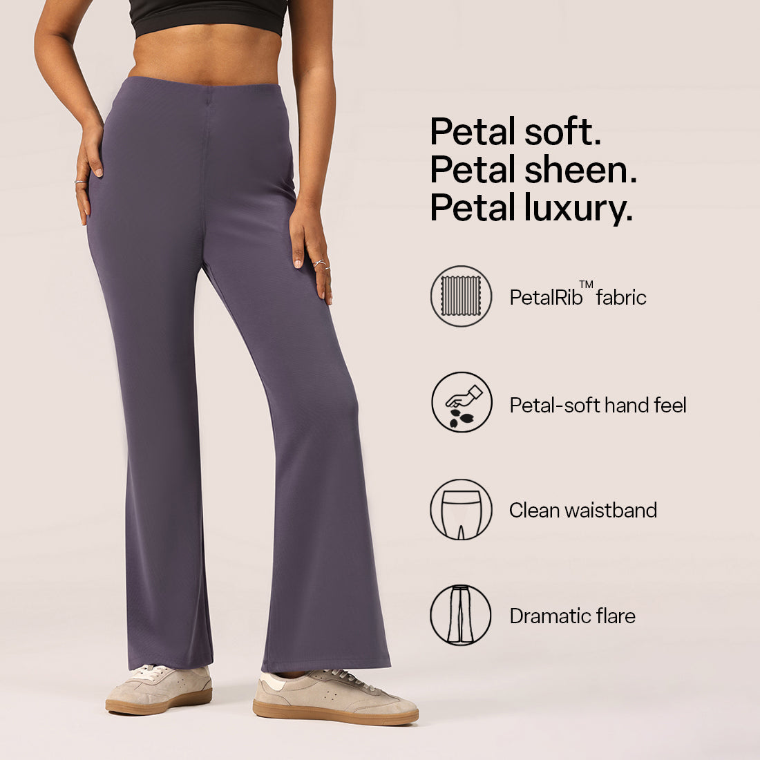 PetalRib™ Flare Pants | BlissClub at Broadway