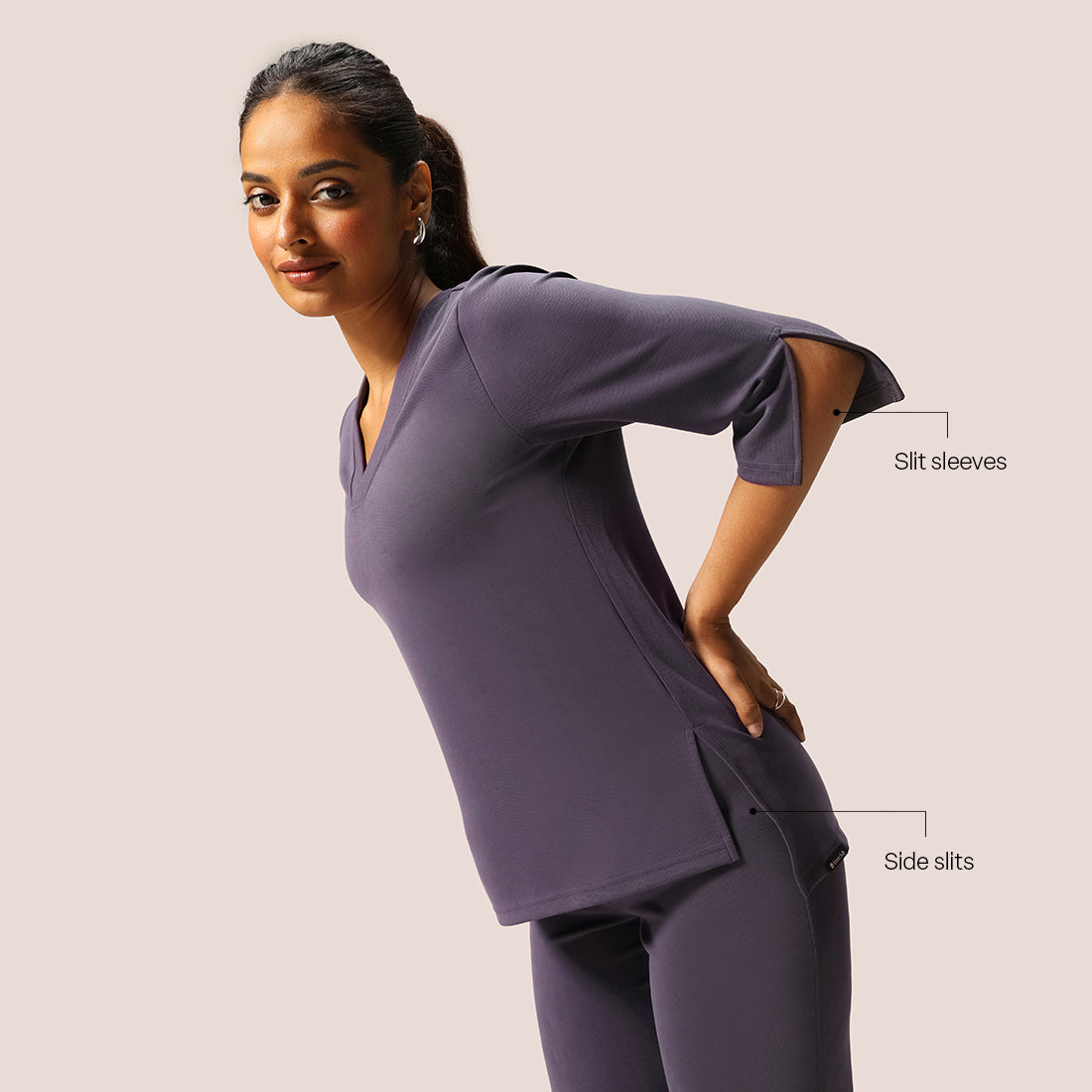 PetalRib™ Slit Sleeve Top | BlissClub at Broadway