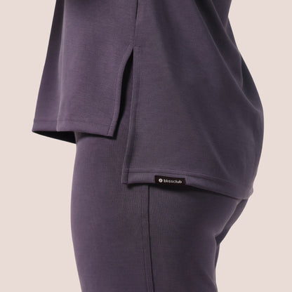 PetalRib™ Slit Sleeve Top | BlissClub at Broadway