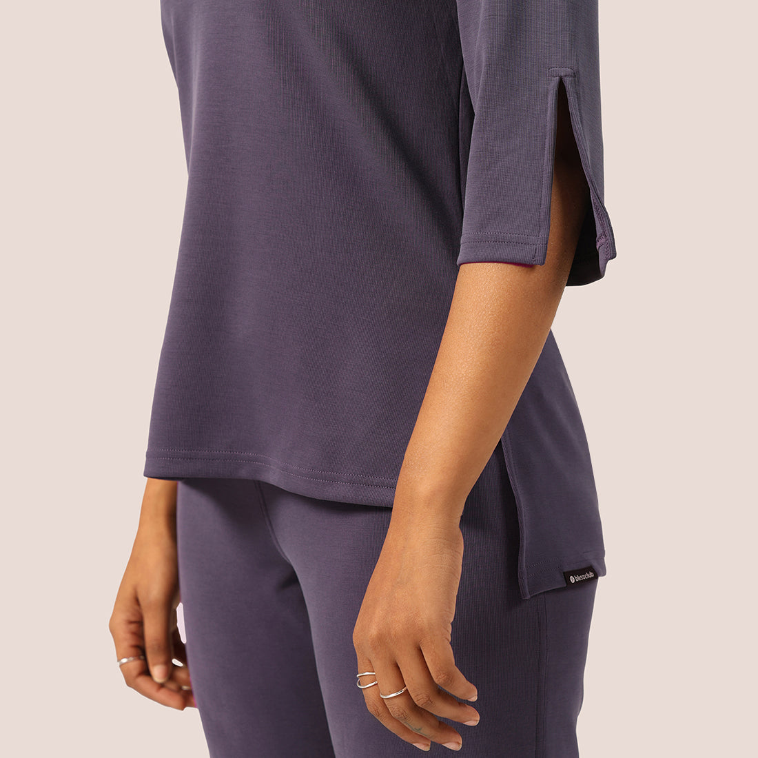 PetalRib™ Slit Sleeve Top | BlissClub at Broadway