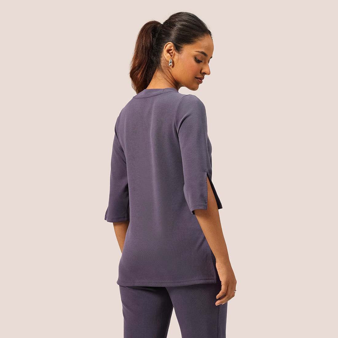 PetalRib™ Slit Sleeve Top | BlissClub at Broadway