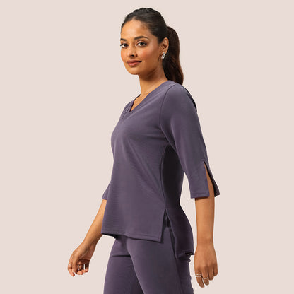 PetalRib™ Slit Sleeve Top | BlissClub at Broadway