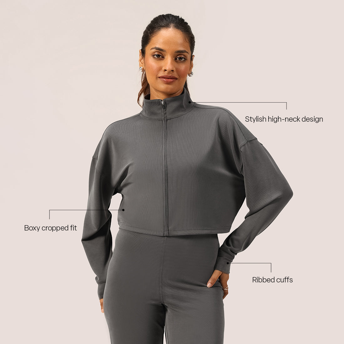 PetalRib™ Crop Jacket | BlissClub at Broadway