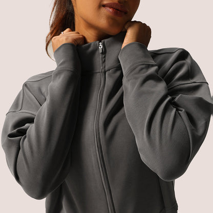 PetalRib™ Crop Jacket | BlissClub at Broadway