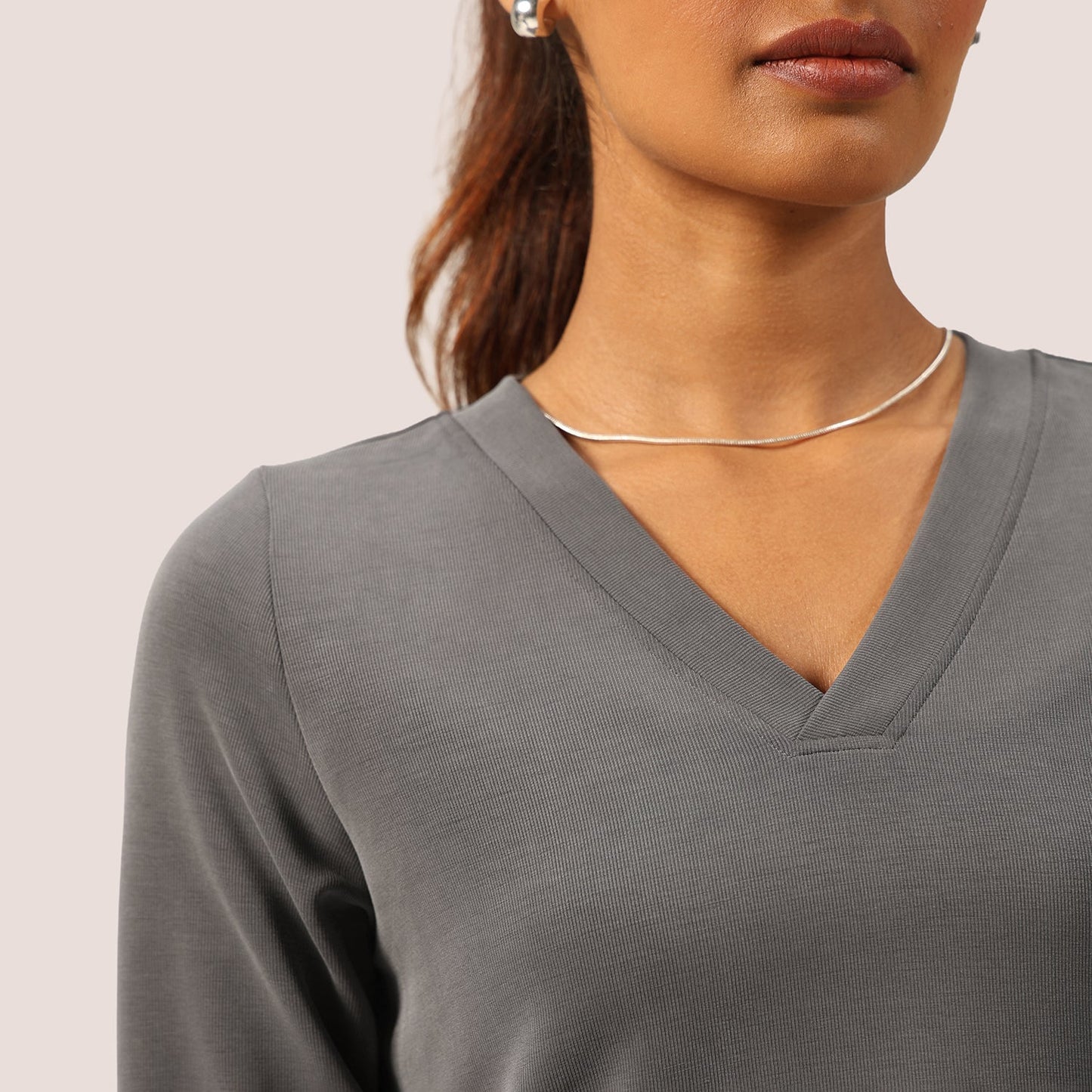 PetalRib™ Slit Sleeve Top | BlissClub at Broadway