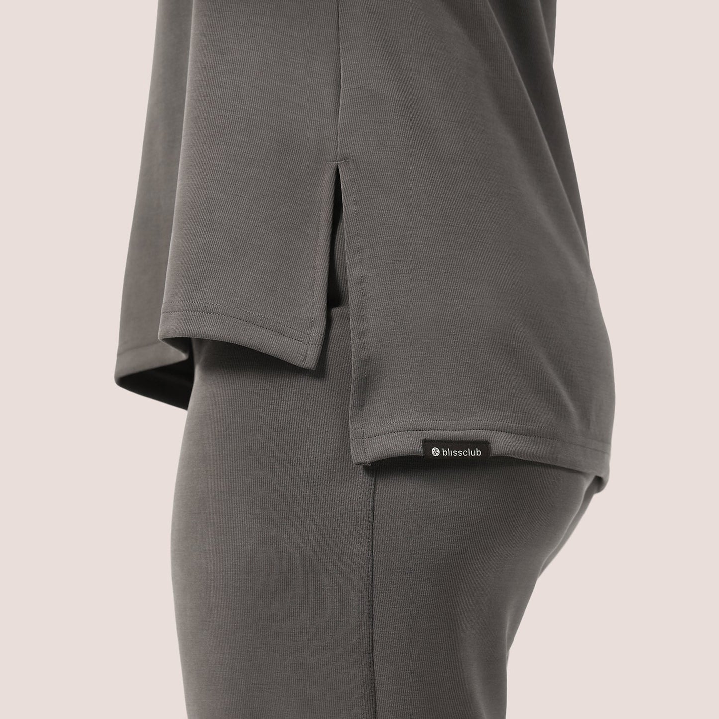 PetalRib™ Slit Sleeve Top | BlissClub at Broadway