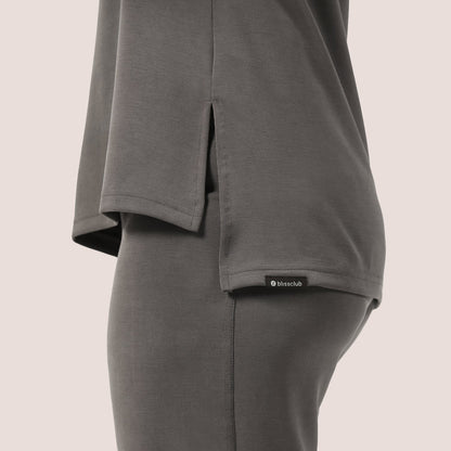 PetalRib™ Slit Sleeve Top | BlissClub at Broadway