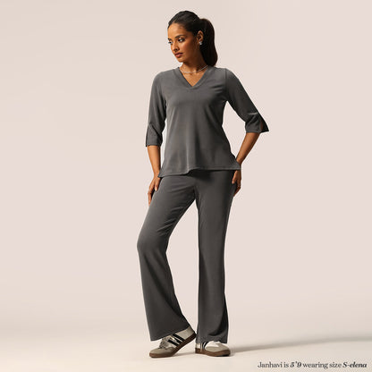 PetalRib™ Slit Sleeve Top | BlissClub at Broadway