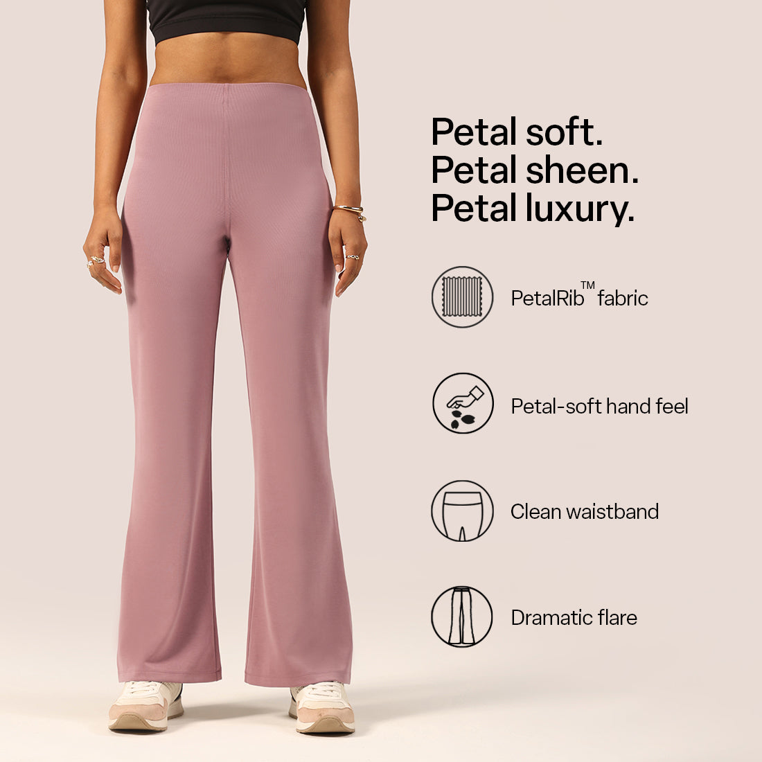 PetalRib™ Flare Pants | BlissClub at Broadway